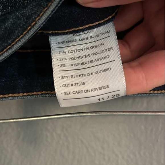 KanCan | Straight Ankle | Stretch Denim | Dark Wash Jeans | Size 11/29 - Picture 8 of 10